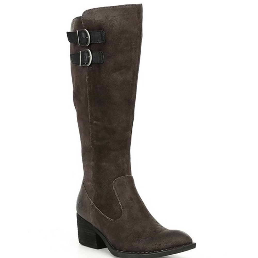 Born Basil Grey Suede boots brand new size 8 NWT